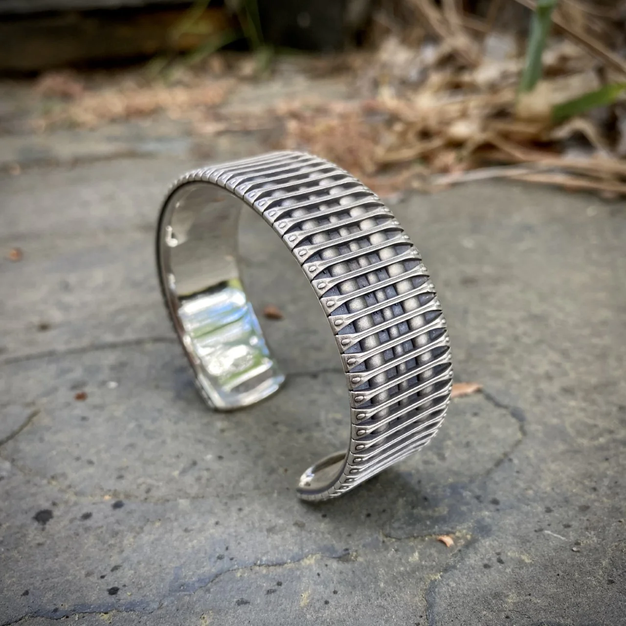 Bracketed Cuff Sterling Silver - Image 3