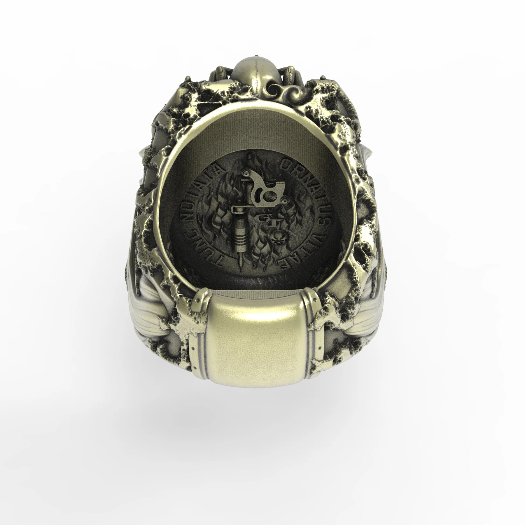 Brass Tattoo Totem Ring - Image 4