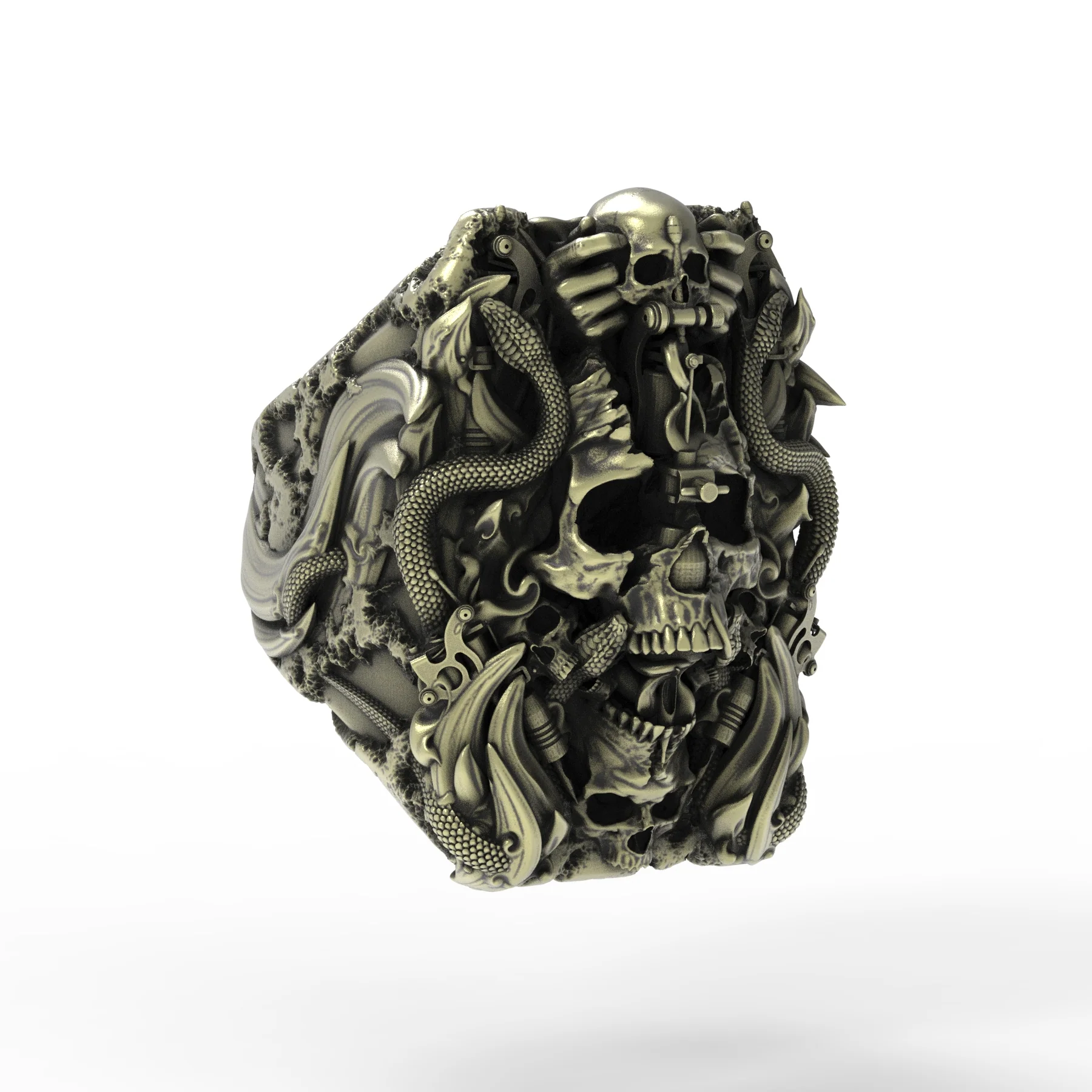 Brass Tattoo Totem Ring - Image 6