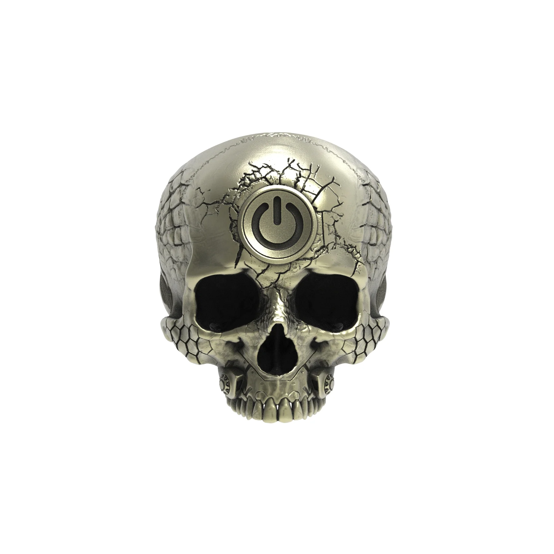 Brass TechSkull.2 Ring