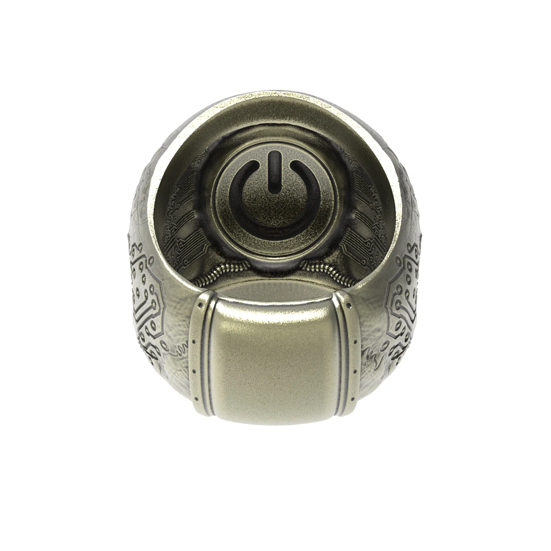 Brass TechSkull.2 Ring - Image 3