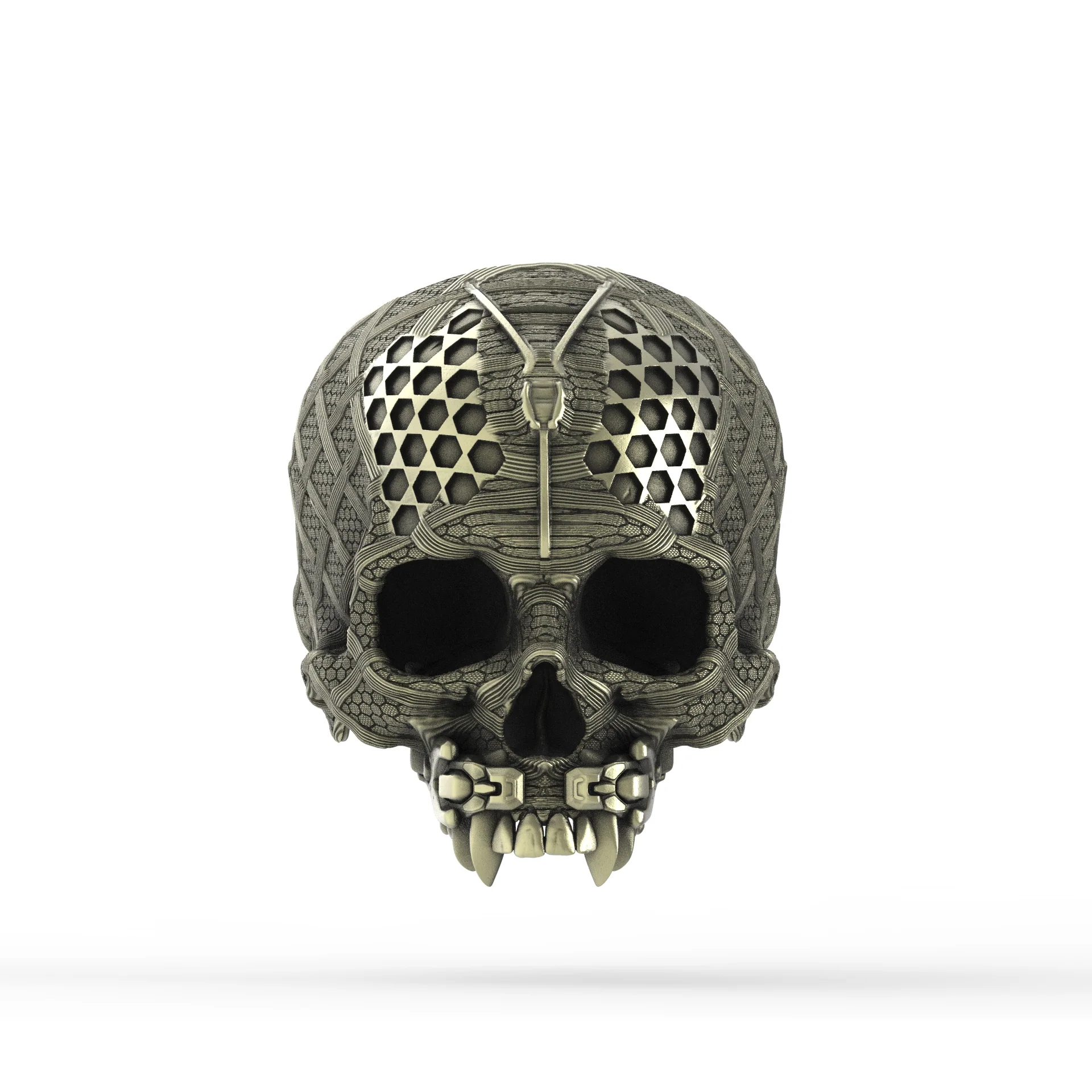 Brass TechSkull.4 Ring - Image 2