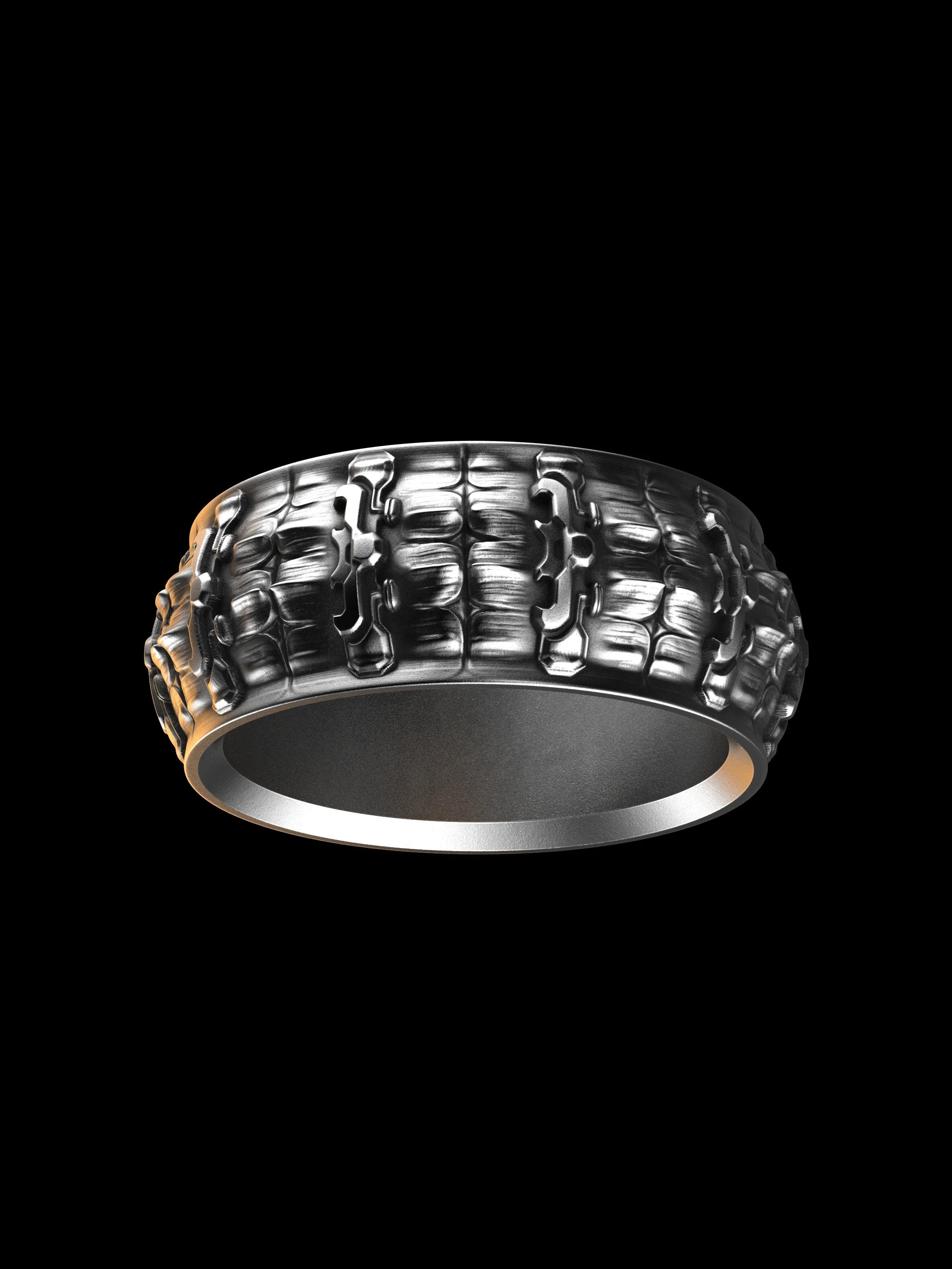 Croc Armor Band Sterling Silver - Image 4