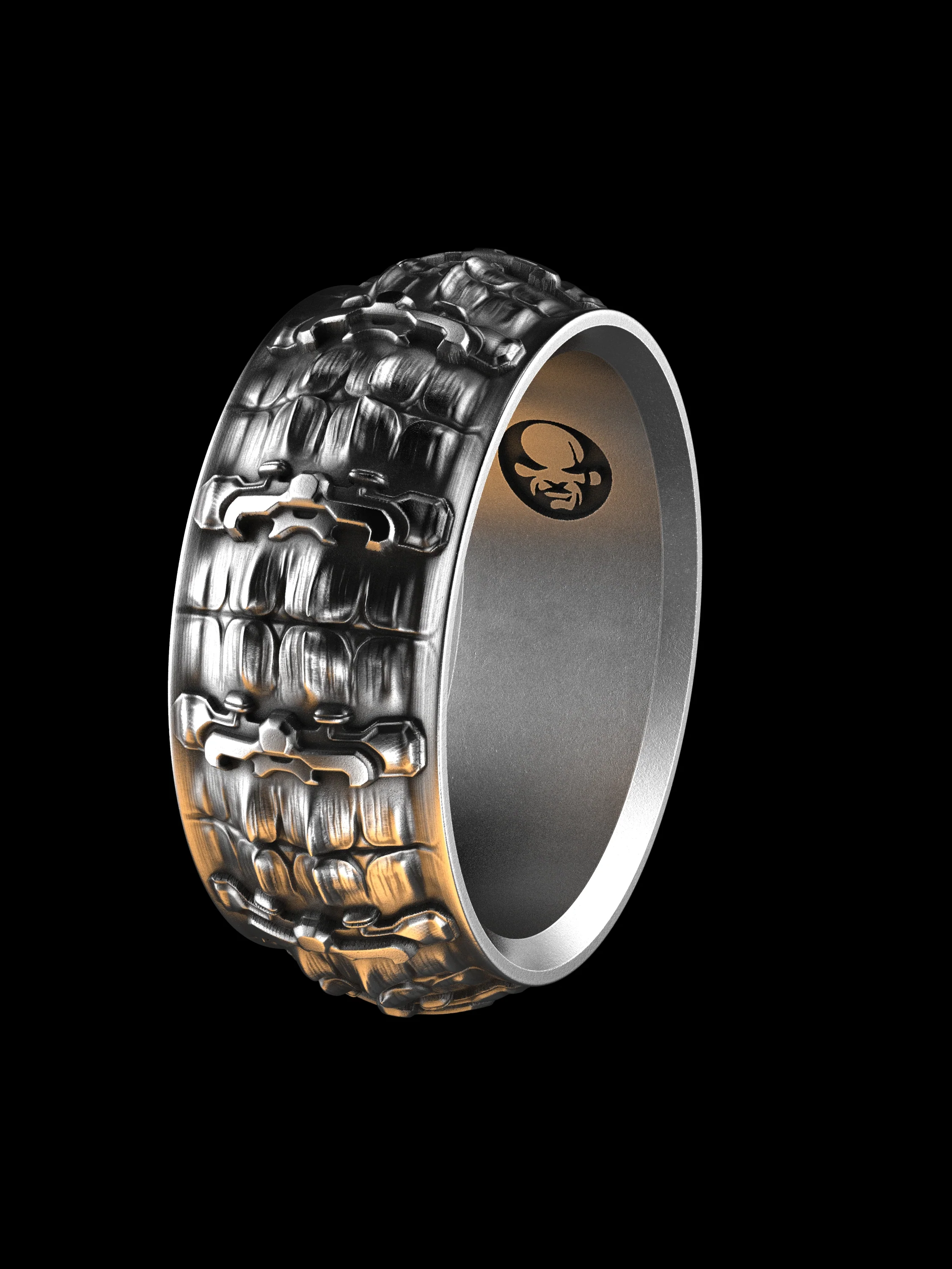 Croc Armor Band Sterling Silver - Image 6