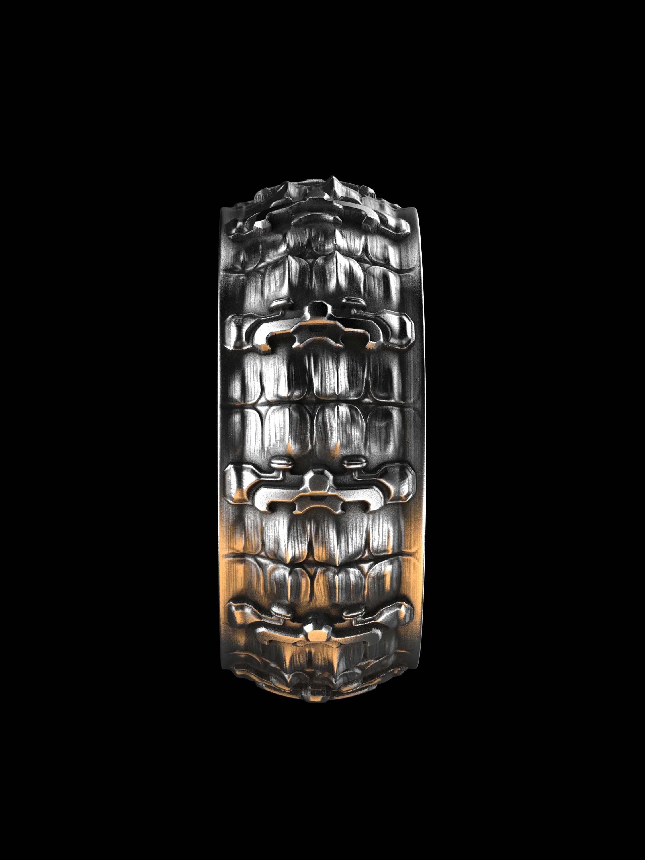 Croc Armor Band Sterling Silver - Image 7