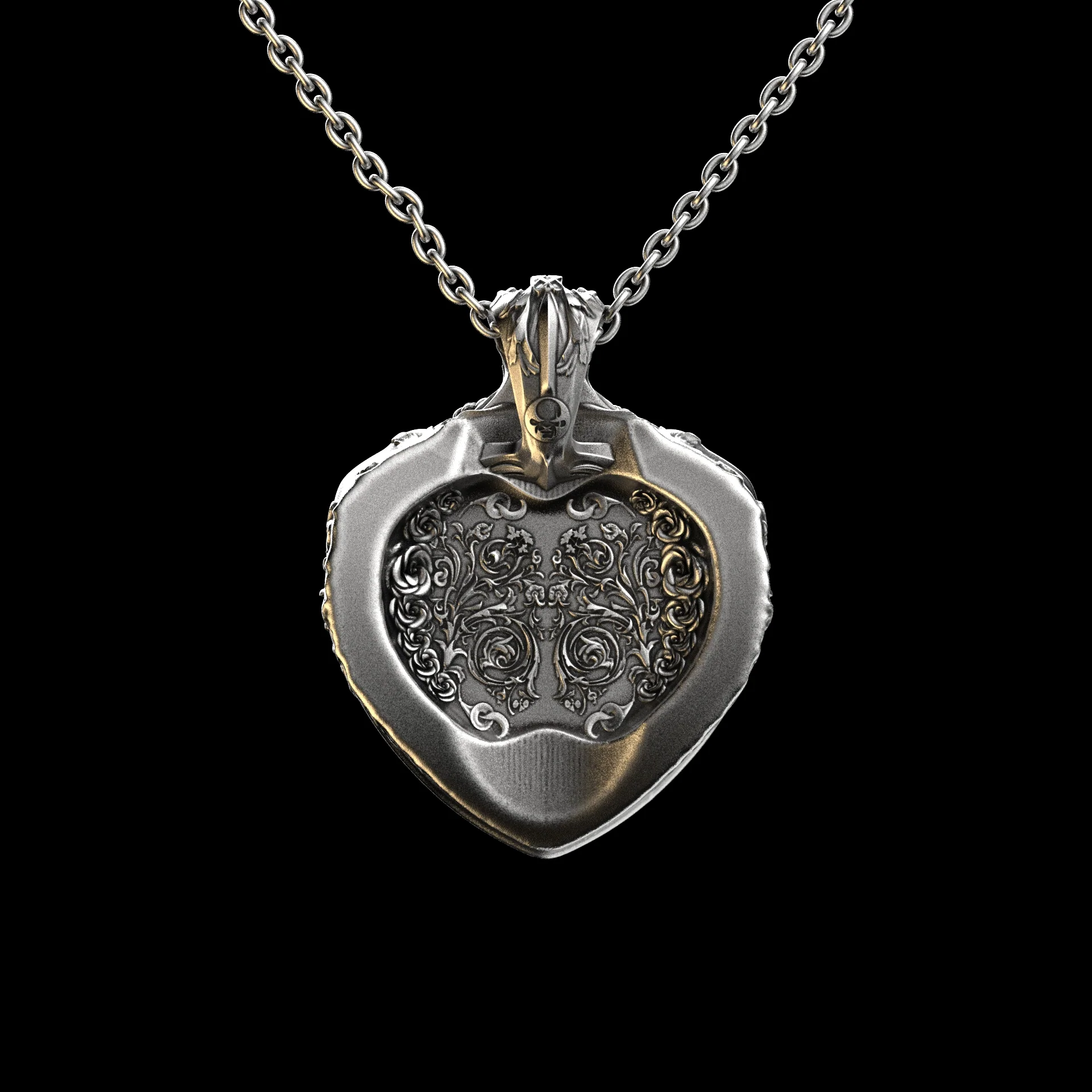 Floral Tigress Sterling Pendant - Image 4