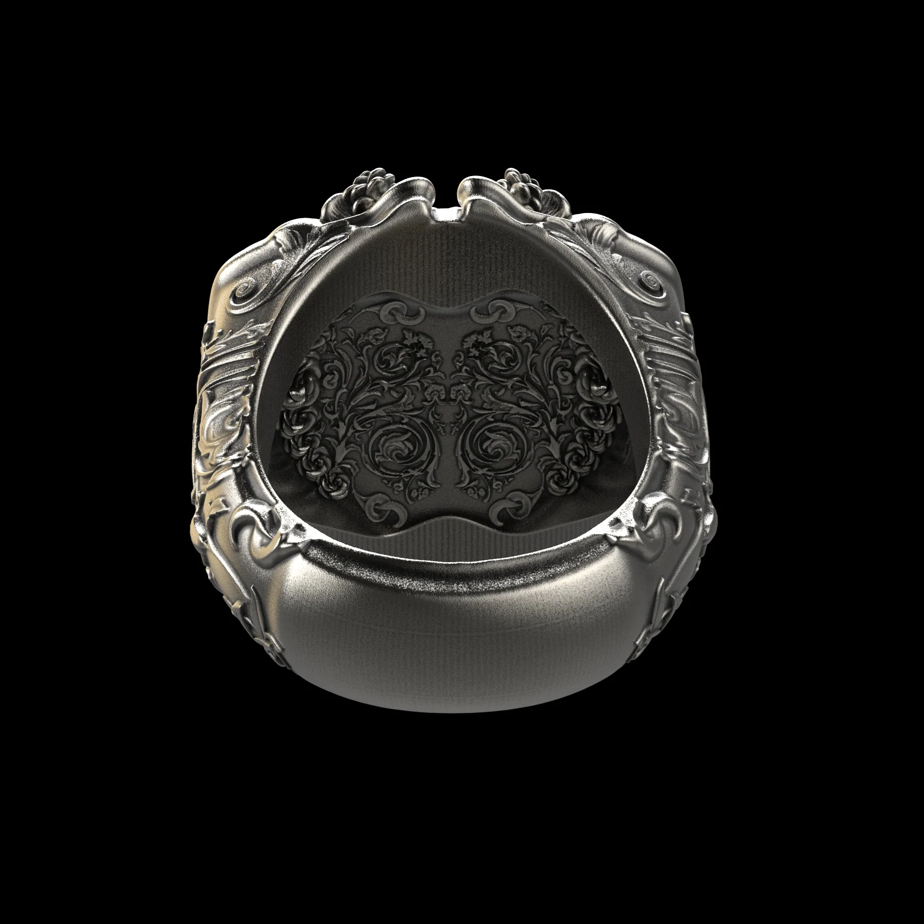 Floral Tigress Ring Sterling Silver - Image 4