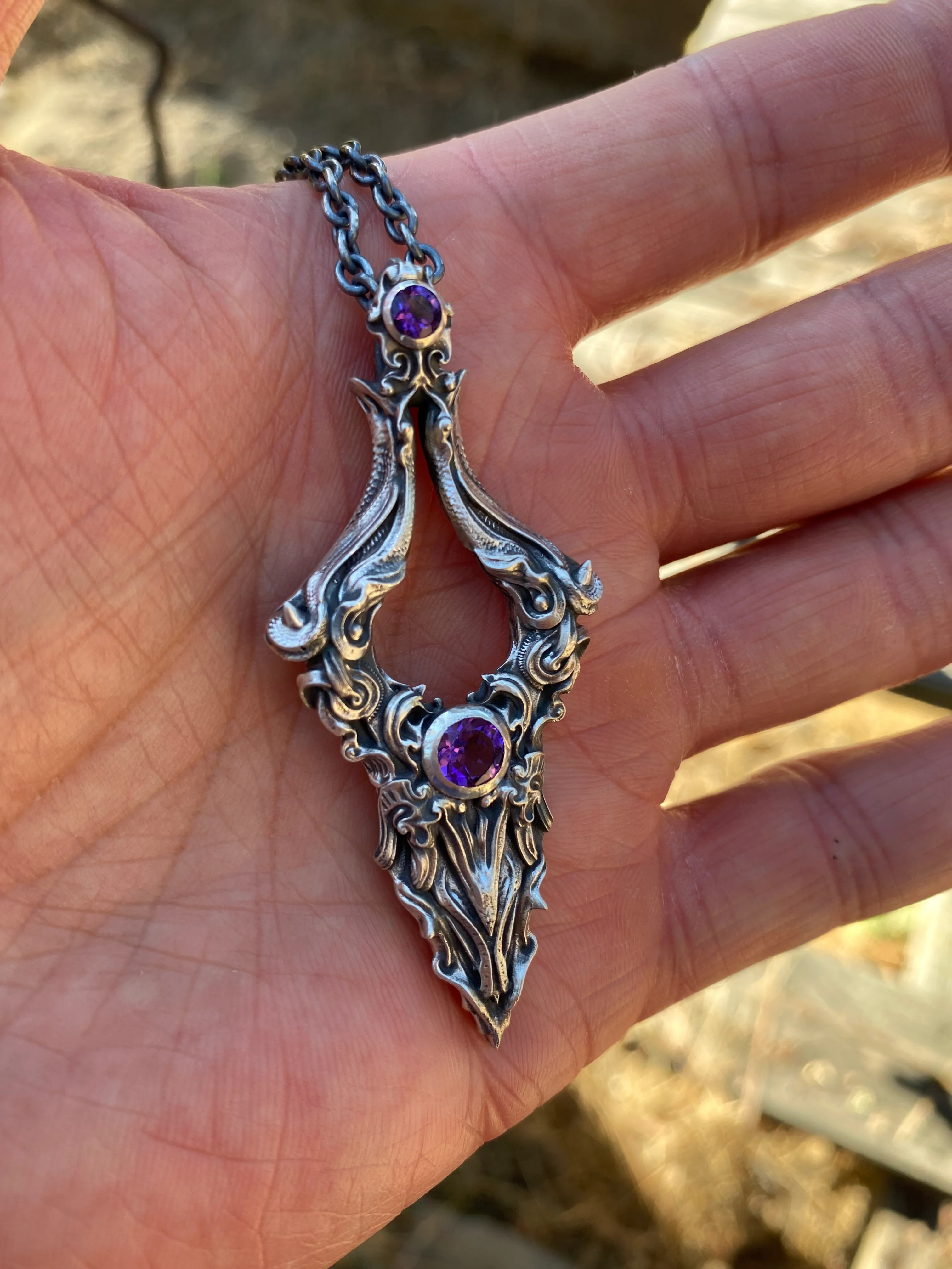 Gemstone Victory Pendant Sterling - Image 3