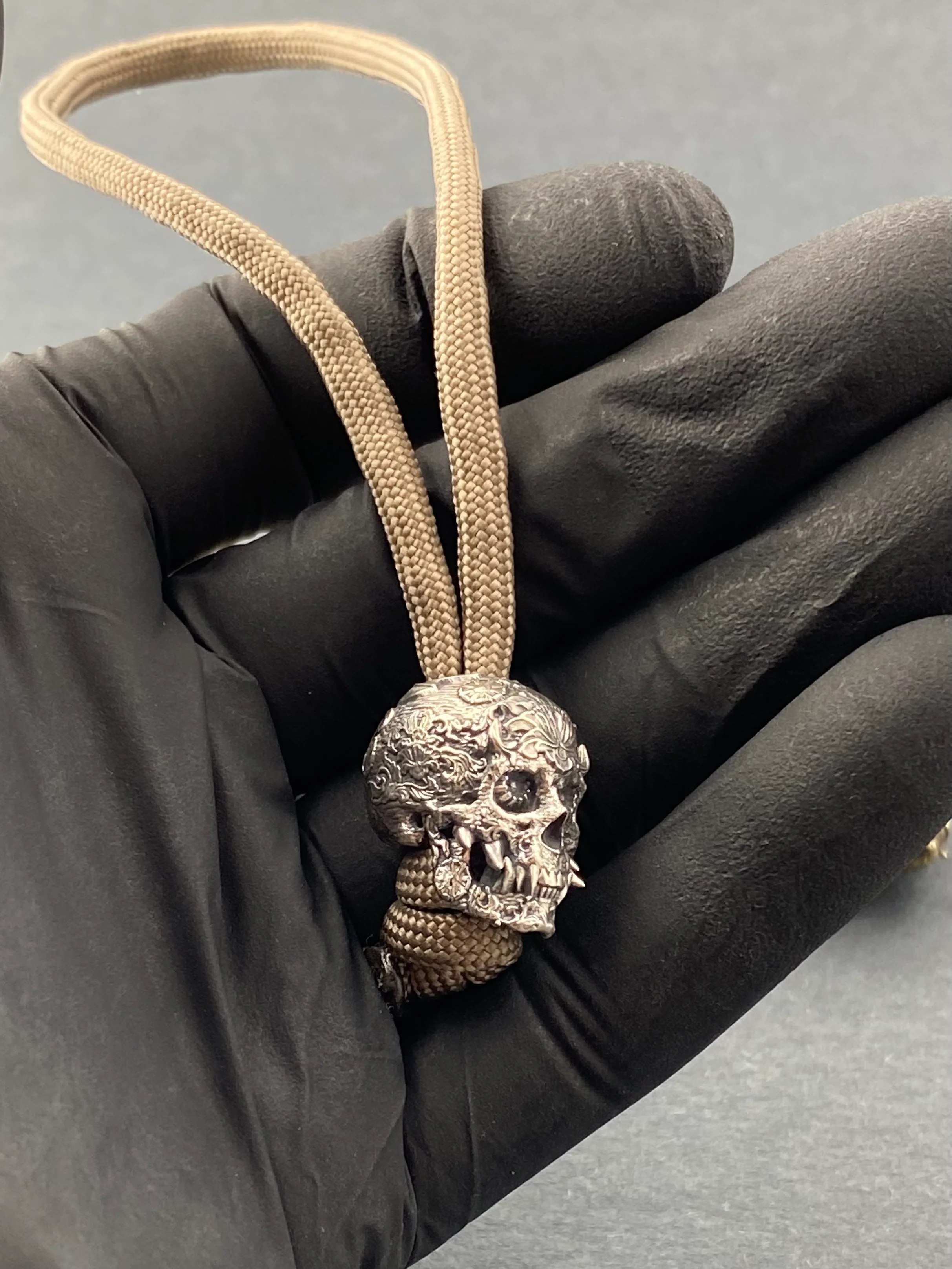 Lanyard Bead Oni Skull - Image 3