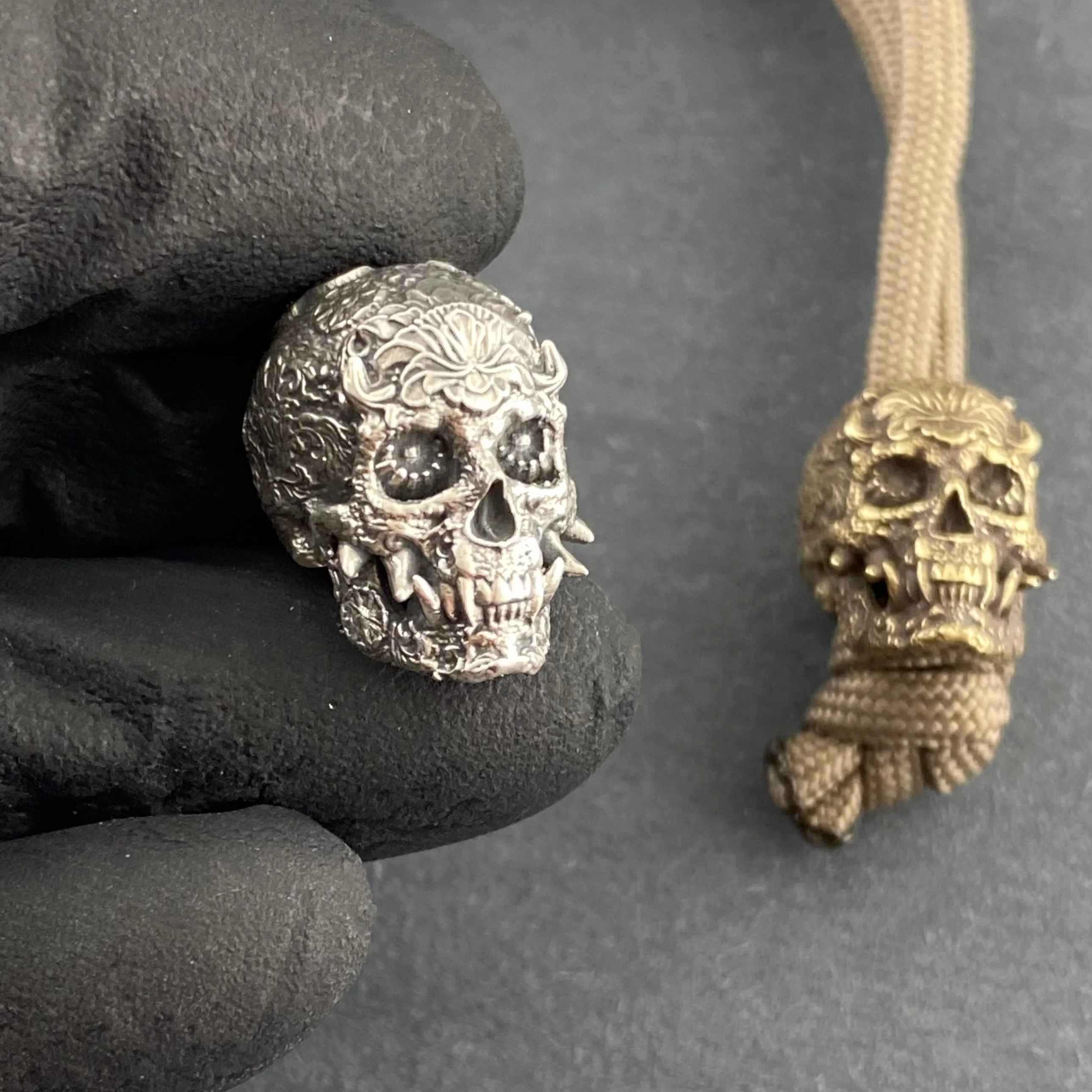 Lanyard Bead Oni Skull - Image 5