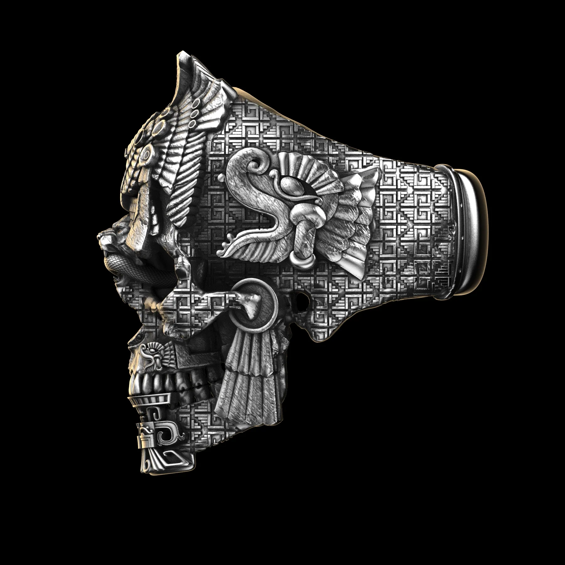 Meso Skull Sterling Silver - Image 3