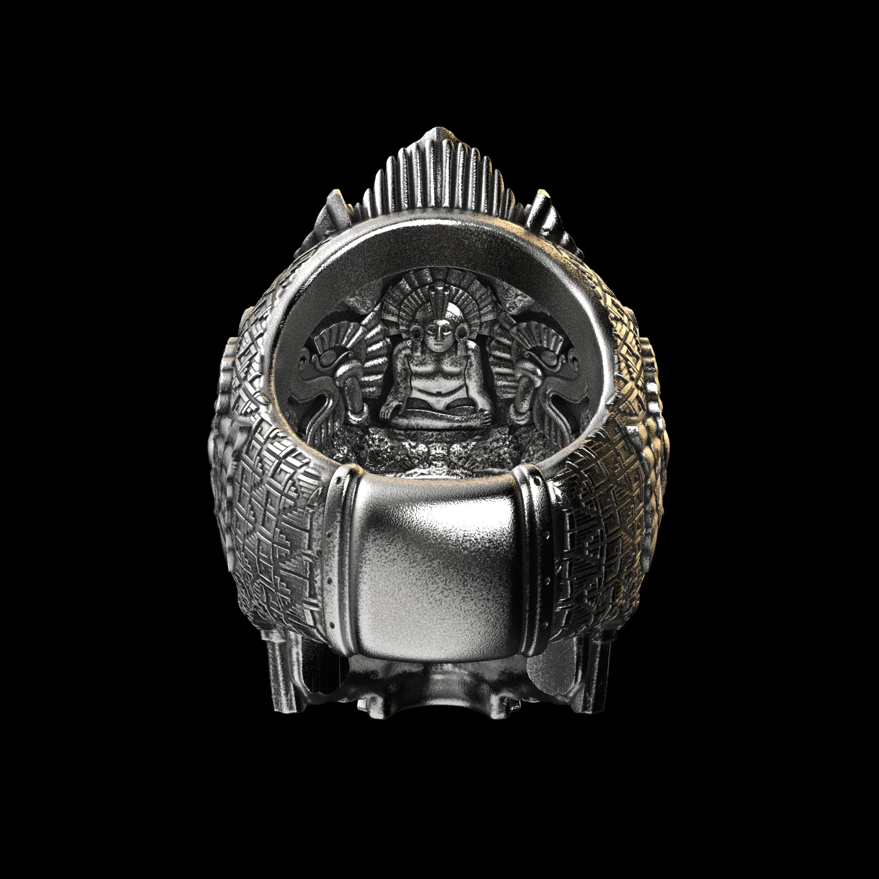 Meso Skull Sterling Silver - Image 4