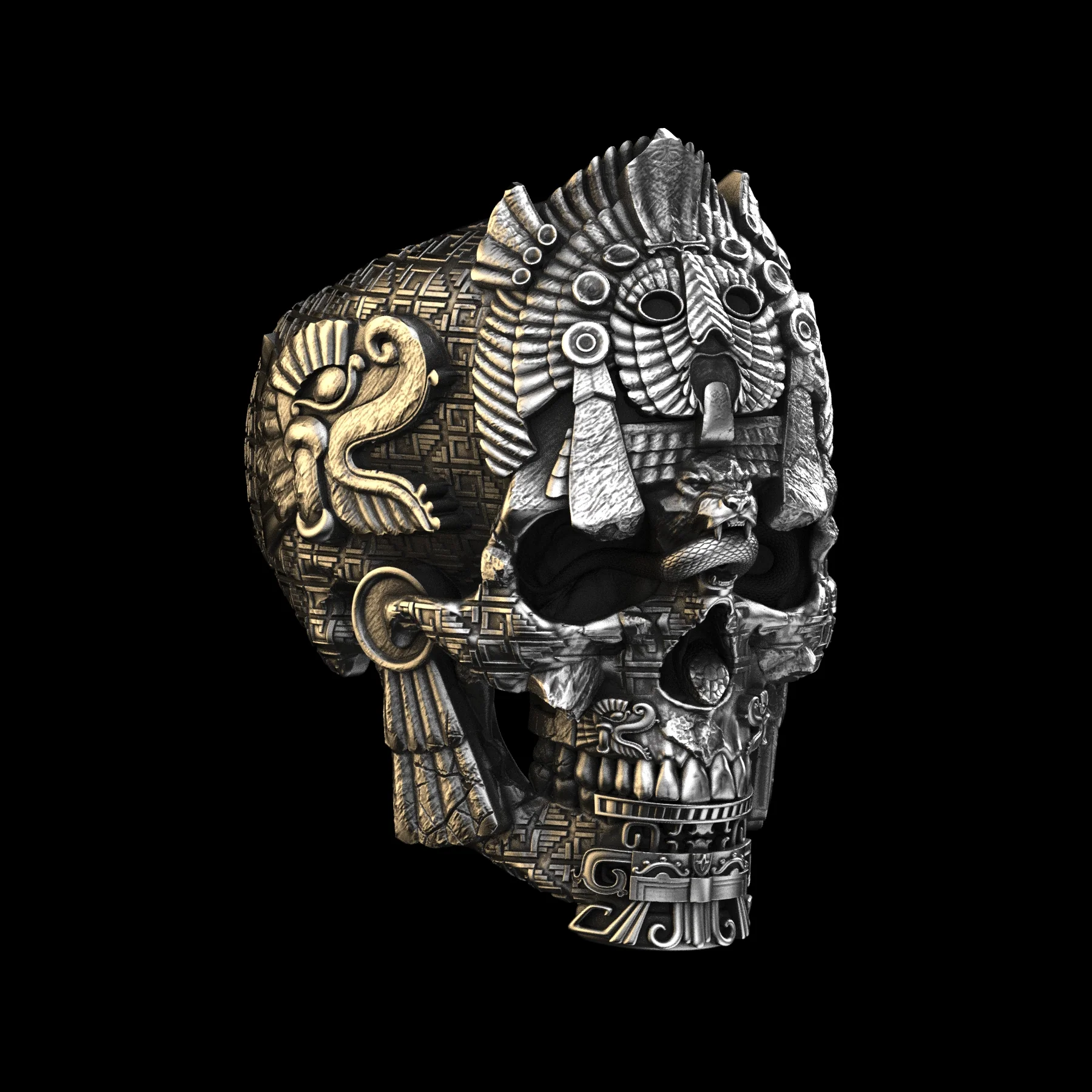 Meso Skull Sterling Silver - Image 6