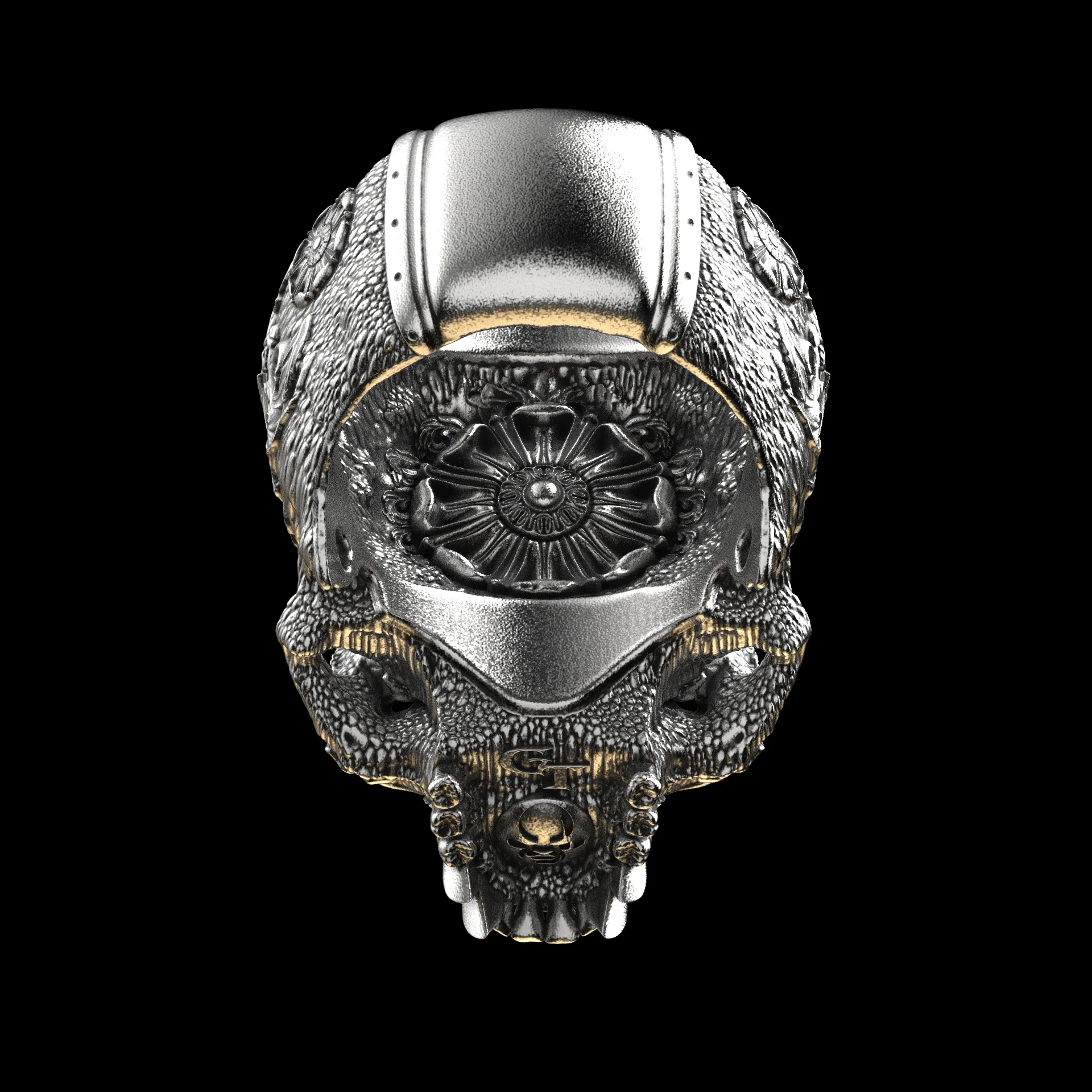 Ornamental Skull Sterling Silver - Image 4