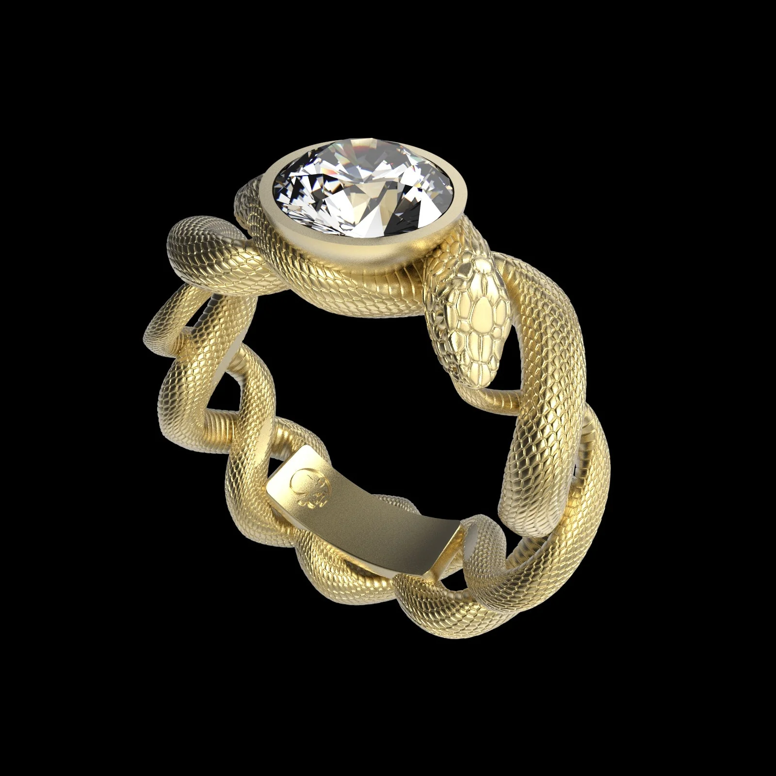 Ouroboros Diamond Ring - Image 3