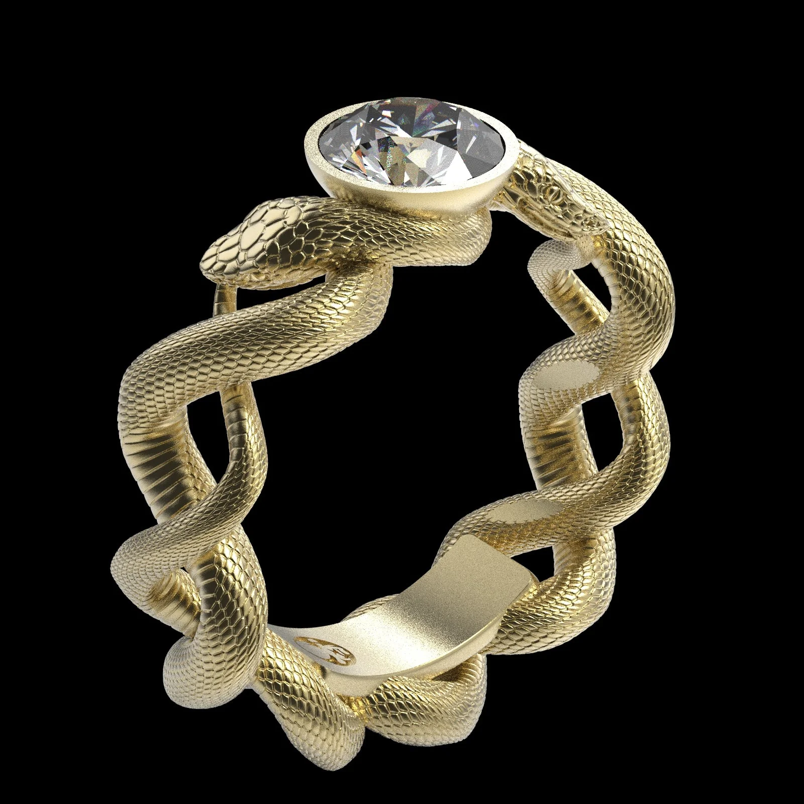 Ouroboros Diamond Ring - Image 4