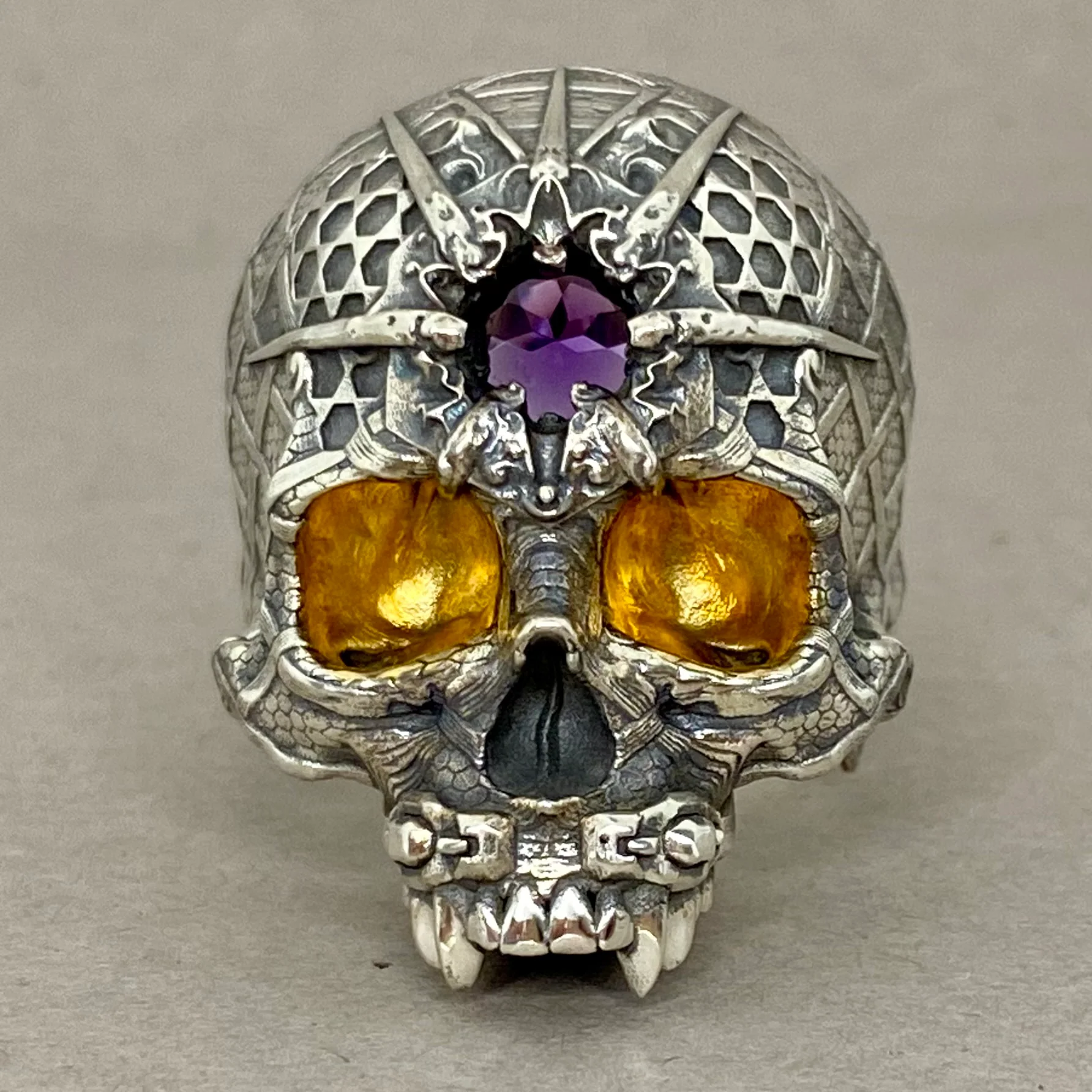 PsychedeliTech.4 Skull Ring - Image 4