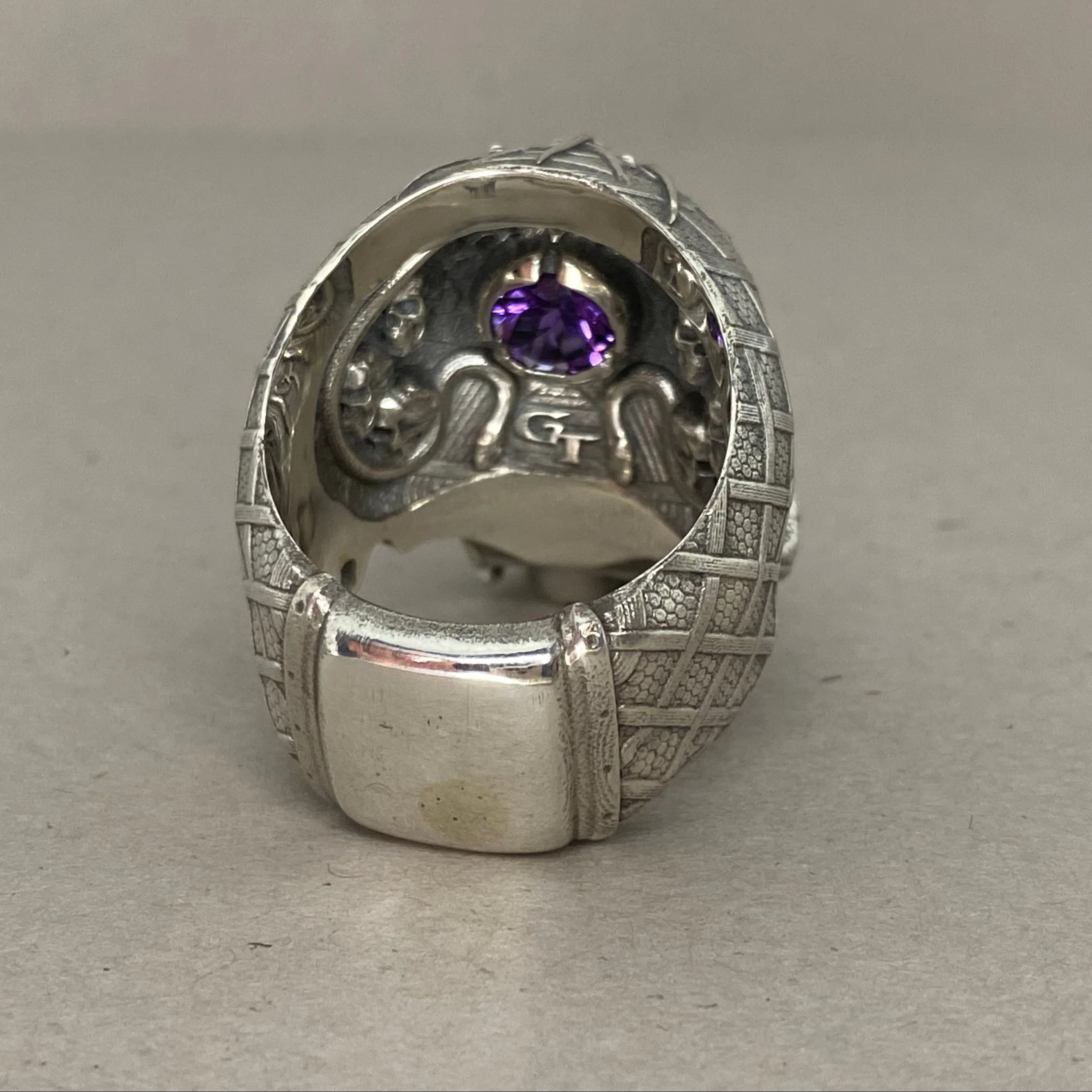 PsychedeliTech.4 Skull Ring - Image 6