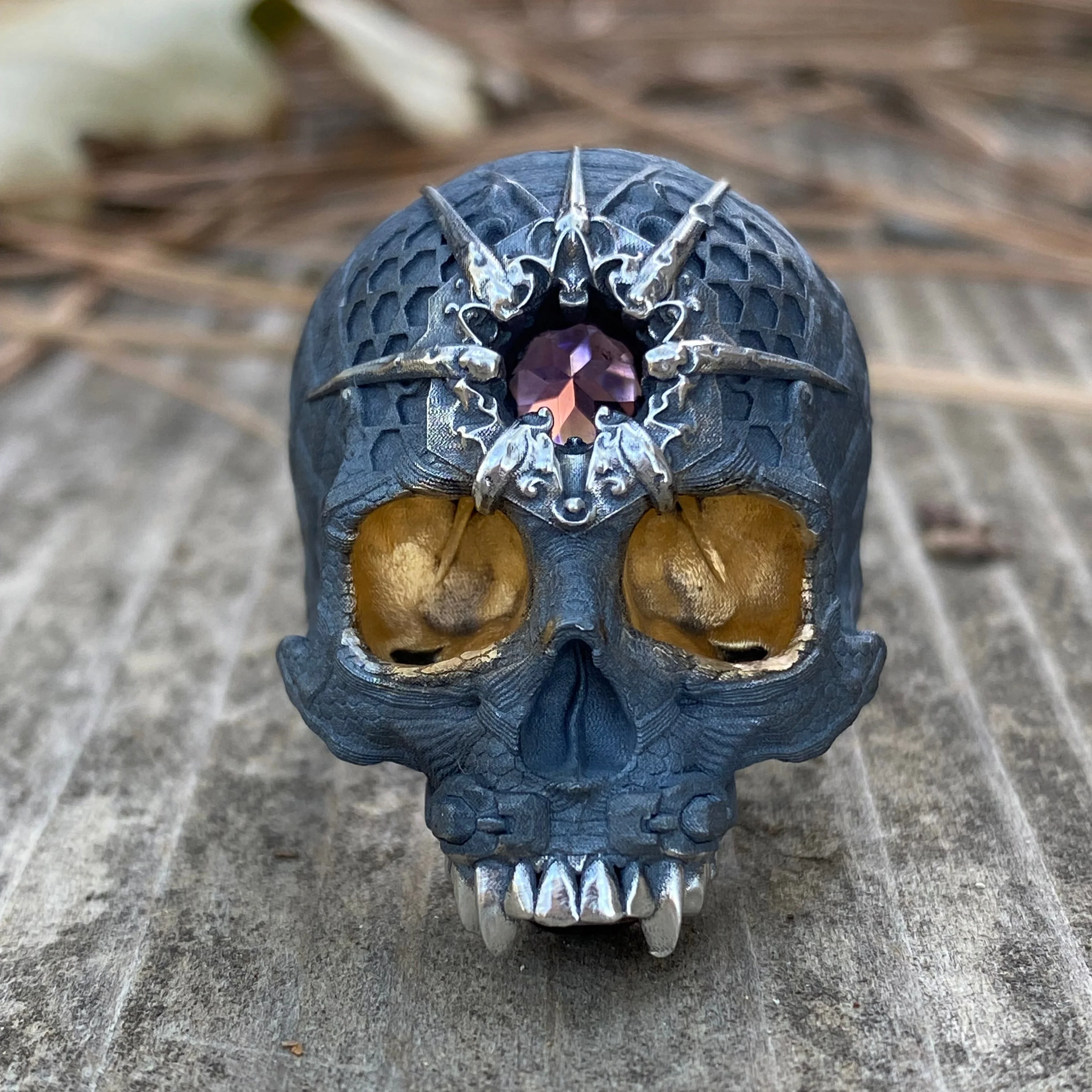 PsychedeliTech.4 Skull Ring - Image 8