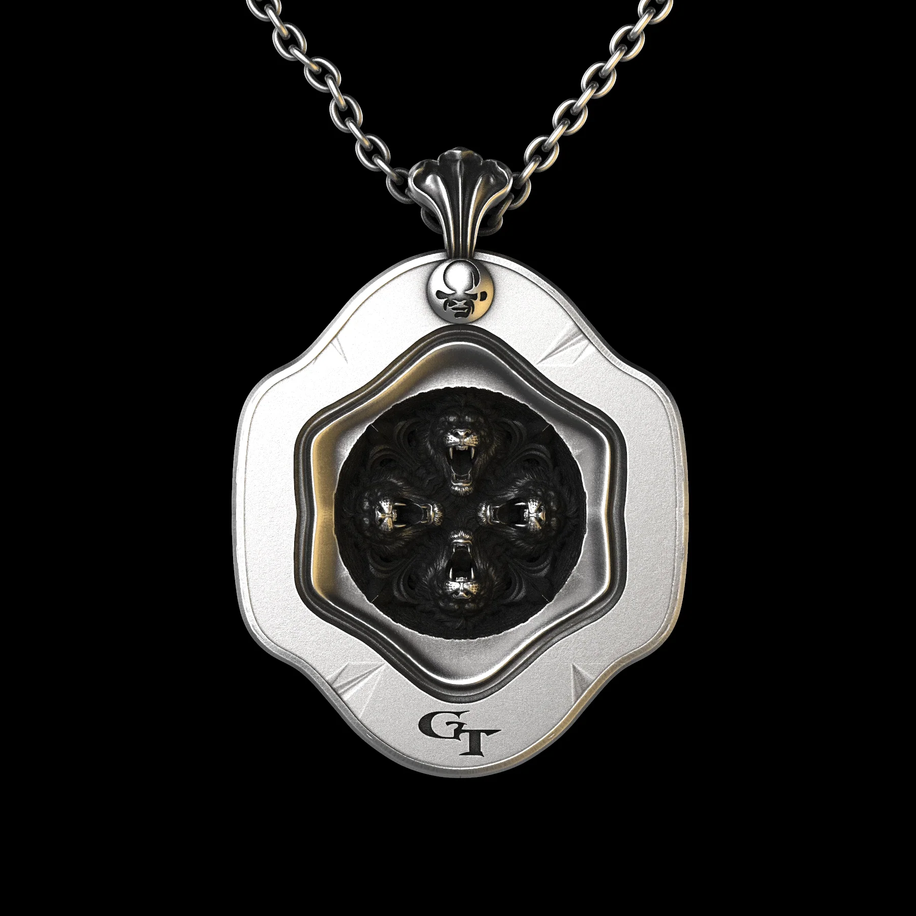 Sovereign Lion Sterling Pendant - Image 3