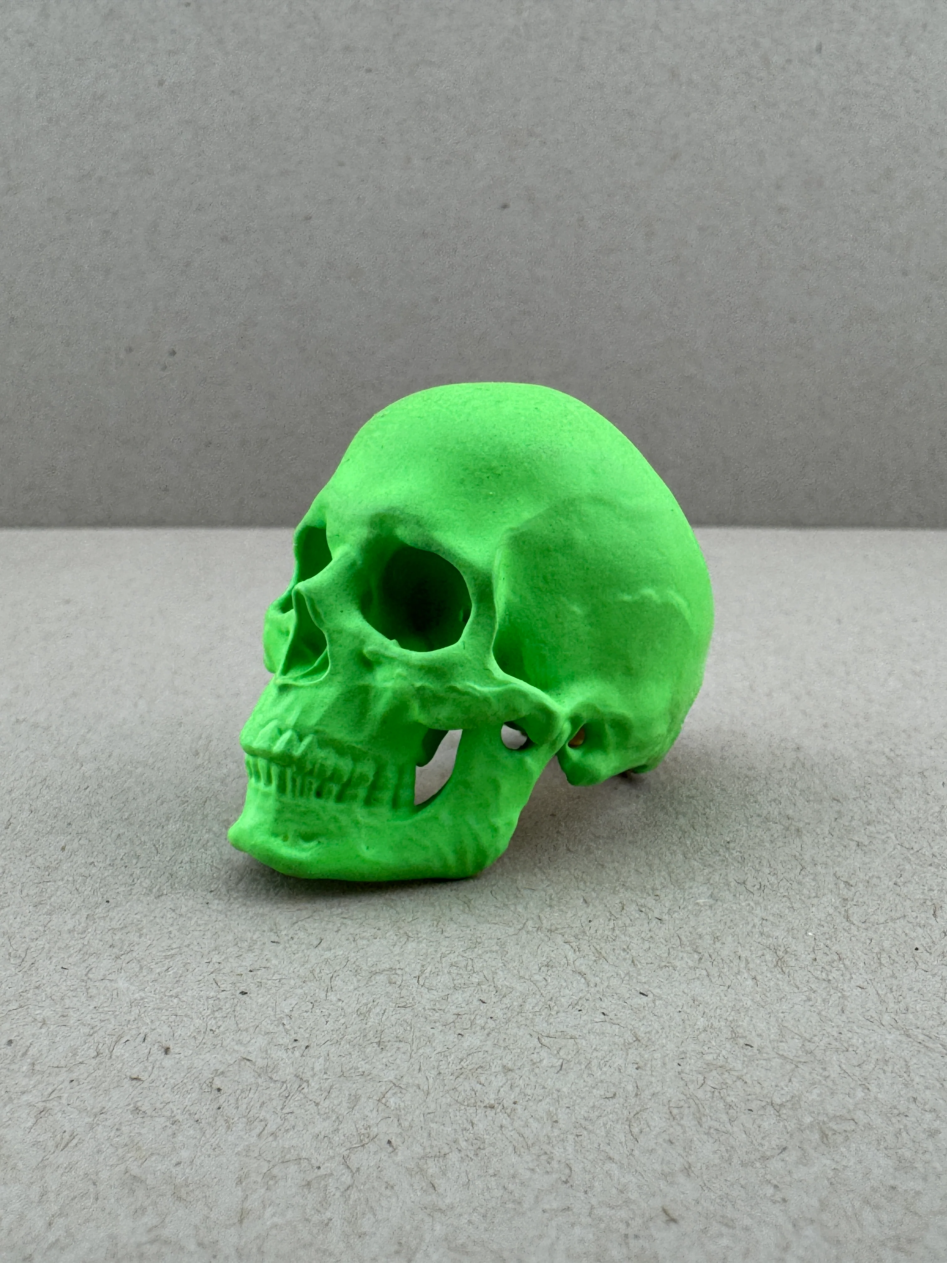 Sz12 Parakeet Green Ceramic on Brass SIA FullJaw Ring - Image 2