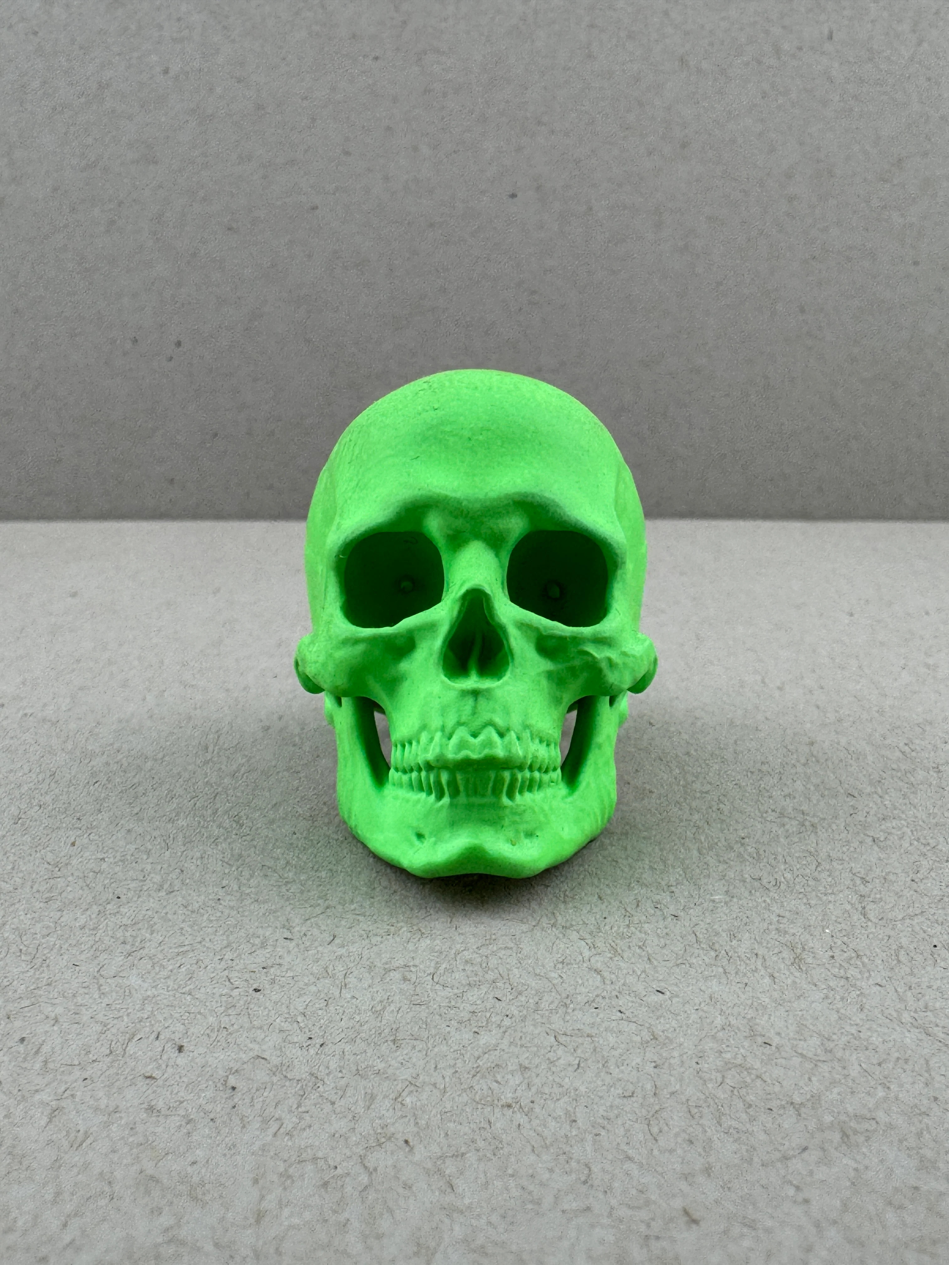 Sz12 Parakeet Green Ceramic on Brass SIA FullJaw Ring - Image 3