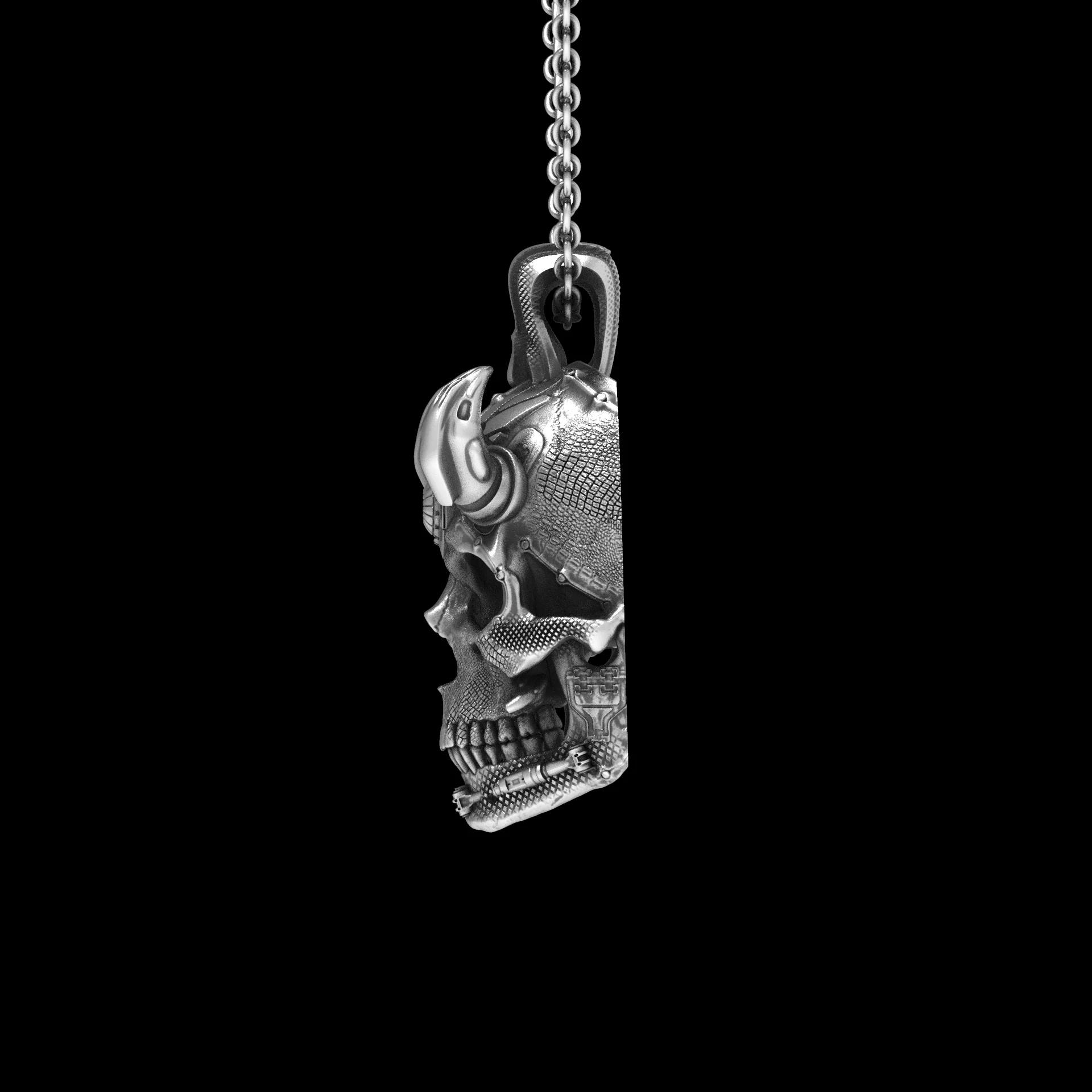 TechSkull.3 Sterling Pendant - Image 3