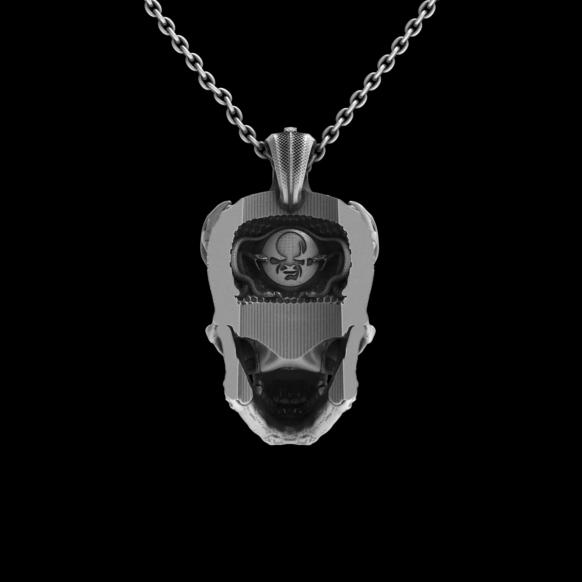 TechSkull.3 Sterling Pendant - Image 4