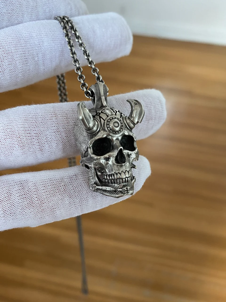 TechSkull.3 Sterling Pendant - Image 5