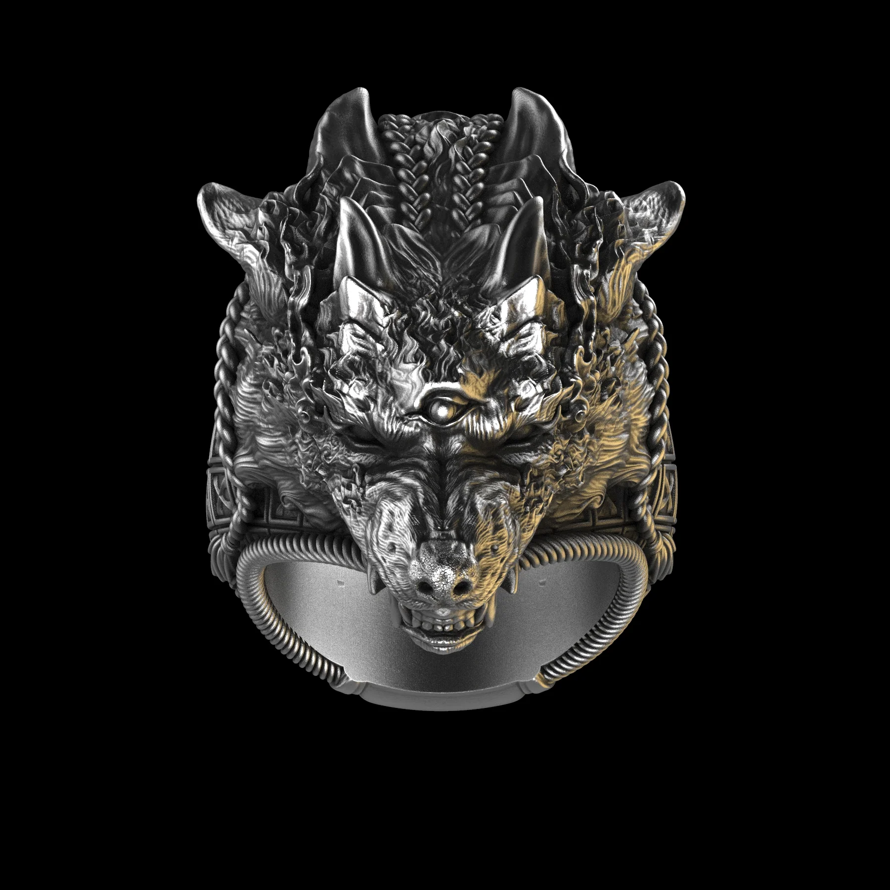 Wolf Shaman Mega Sterling Silver - Image 4